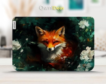 Lenovo Yoga Pro 9 Laptop Decal Cute Fox Design Custom Gift Vinyl Sticker for Yoga Thinkpad Thinkbook Ideapad Slim Legion Series