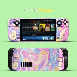 Steam Deck Transparent Skin Steam Deck Custom Skin Fantasy Design For Steam Deck And Steam Deck Oled