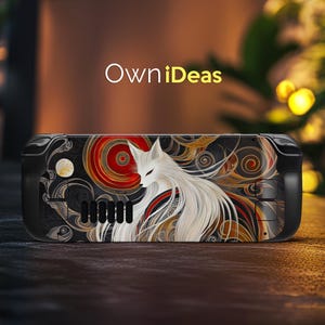 Steam Deck Skin Charming Fox Vinyl Sticker Send Sister For Steam Deck and Steam Deck Oled Clear Case