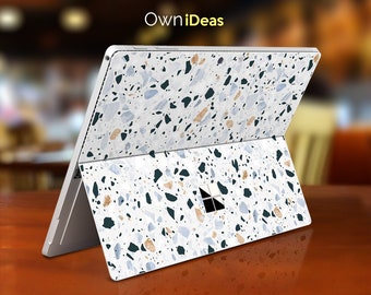 pele para superfície pro 8, Terrazzo Design presente personalizado, Serve para Surface Pro 9 8 7 6 5 4 3 X, Surface Go, Surface Go 2, Go 3