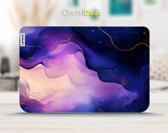 Lenovo LOQ 15 Laptop Aufkleber Fantasy Lila Marmor Design Geschenk Vinyl Aufkleber für Yoga Thinkpad Thinkbook Notepad Legion Series