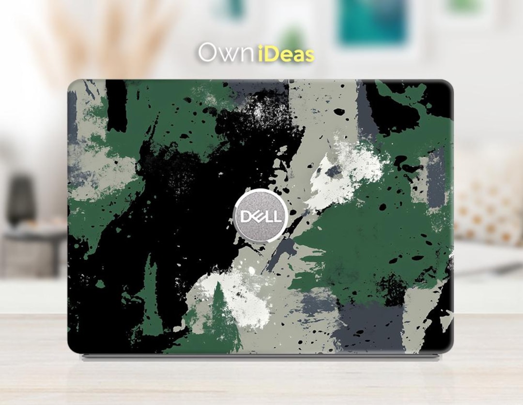 Dell Alienware Laptop Decal Colorful Splash Ink Design Personalized ...