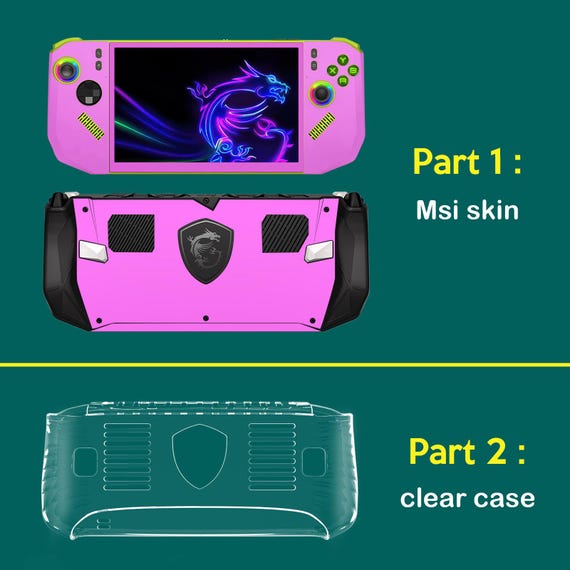 Msi Claw A1M Custom Skin Clear Protective Case, Dreamy Oriental