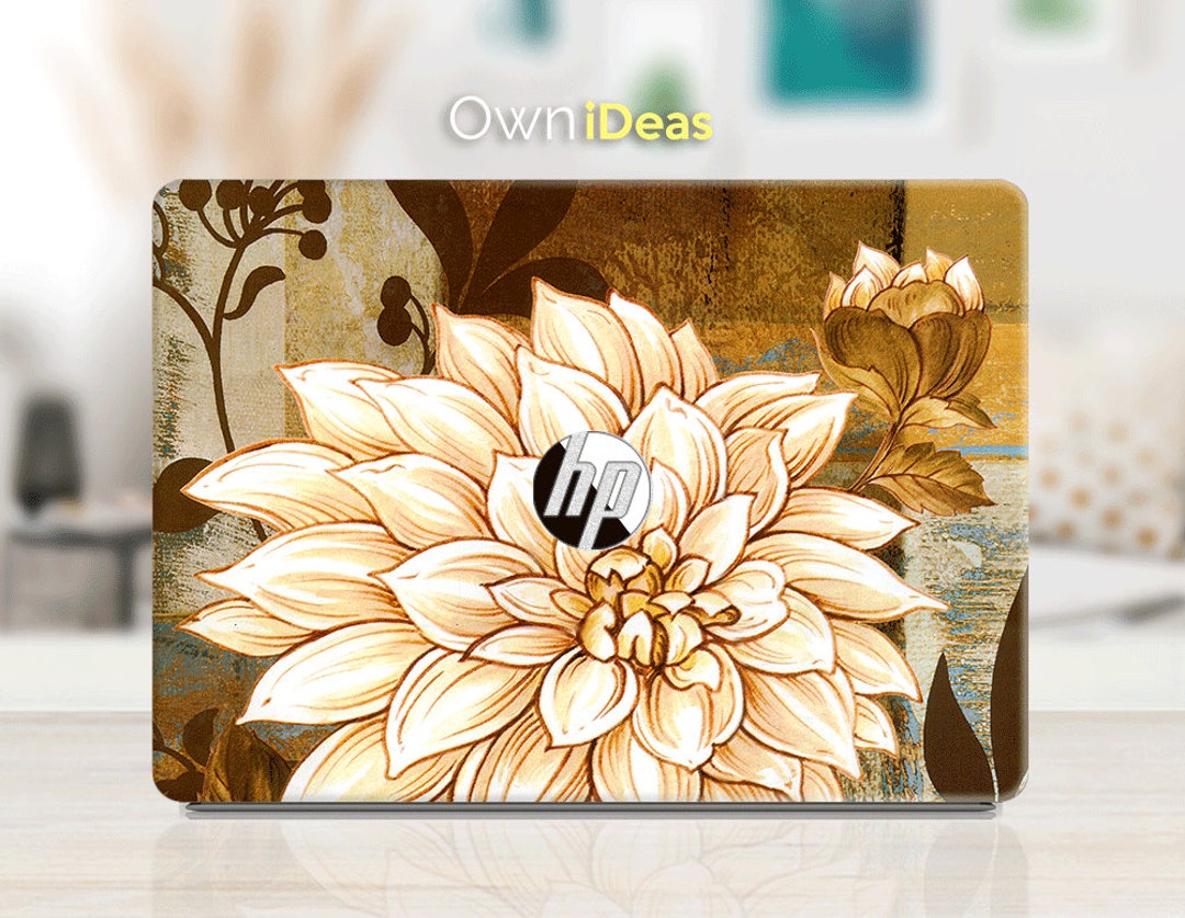 Hp Custom Laptop Skin 14 Inch Classical Floral Pattern Personalized