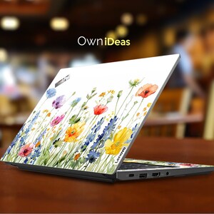 Pegatinas para ordenador Lenovo con diseño floral vívido, regalos personalizados para hermanas, para yoga, ThinkPad, ThinkBook, IdeaPad, Legion Slim imagen 7