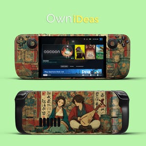 Custom Steam Deck Oled Gaming Accessories 3M Skin Transparent Case Anime Style Design Pattern Valentine&#39;s Day Gift