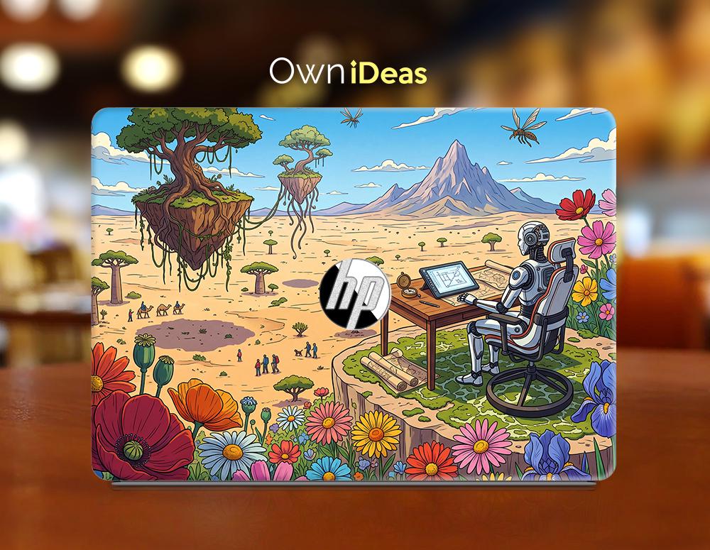 HP Omnibook X Flip 16 Surreal Fantasy Art HP Laptop Skin Personalized Gift for Sister Vinyl Decal for XPS Latitude Precision