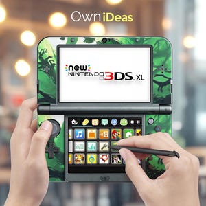 Custom Nintendo New 2Ds XL Game 3M Sticker with Clear Case Weird Design Easter Gift for New 3Ds XL 2Ds xL DSI 3Ds xL