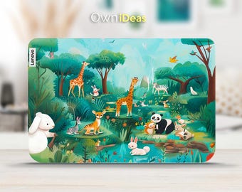 Pegatinas de vinilo con diseño de animales para portátil Lenovo, personalizadas, ideales para Yoga, Thinkpad, Thinkbook, Ideapad, Legion Slim Series