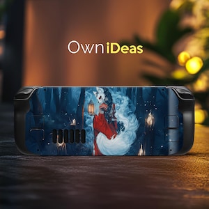 Steam Deck Clear Case Unique Fox Design Vinyl Sticker for Steam Deck and Steam Deck Oled