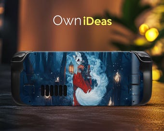 Steam Deck Clear Case Unique Fox Design Vinyl Sticker for Steam Deck and Steam Deck Oled