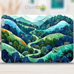 Lenovo Laptop Skin Customizable Vinyl Decal Mountain Pattern Personalized Gift for Dad for Yoga Thinkpad Thinkbook Ideapad Legion Slim