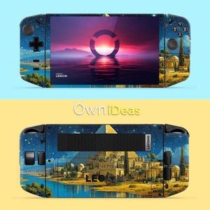Legion Go Decal with Clear Case Pyramid Starry Night Custom Any Images Personality Gift for Brother for Legion Go Legion Go S