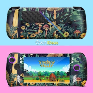 ASUS Rog Ally Skins with Transparent Protective Case Mushroom Forest Design Birthday Gift with Customizable Design
