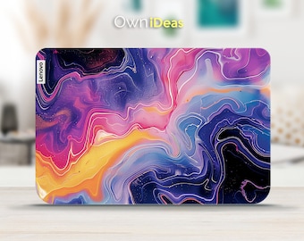 Adesivo para laptop Lenovo com estampa de pintura a óleo colorida, um presente personalizado para irmãs, ideal para Yoga, Thinkpad, Thinkbook, Ideapad, Legion e Slim.