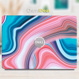 Dell Latitude laptop skin Pink curve texture personalized gift,  Fits XPS, Latitude, Inspiron, Vostro, Alienware, Precision, G series
