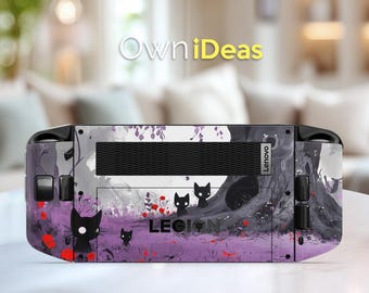 Lenovo Legion Go S Decal Sticker with Clear Case Mystic Valley Cats Design Christmas Gift for friend Legion Go Legion Go S