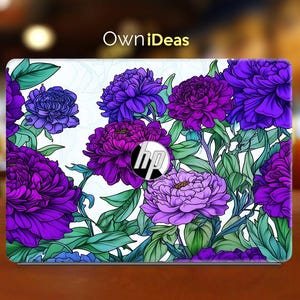Hp Pavilion 16 Laptop Sticker Purple Flower Custom Birthday Gift for Spectre Envy Pavilion Victus Omen Zbook Elite Probook Series