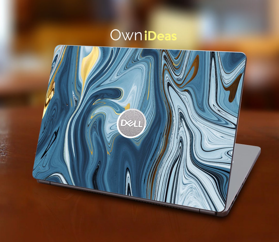 パビリオン Dell Xps Laptop Skin Blue Marble Texture Design Personalized