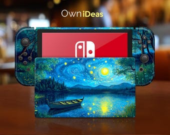 Skin Switch Lite Galaxy Night Language Design regalo personalizzabile per console di gioco Nintendo e dock OLED Dock Console