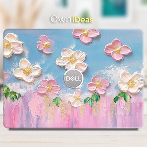 Dell laptop sticker olieverfschilderij kleurrijk bloemontwerp gepersonaliseerd cadeau voor XPS Latitude Inspiron Vostro Alienware Precision G-serie