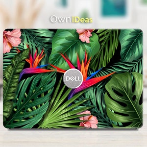 Dell Inspiron Skin Tropical Green Palm Leaves Painting Decal Personalized Gift Fits Xps Latitude Inspiron Vostro Alienware Precision G