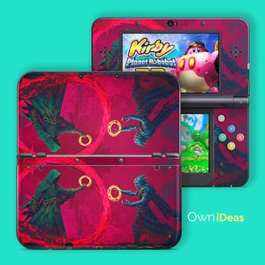 Japanese 3DS xL 3M Vinyl Skin with Clear Case Halo Duel Design Customizable Anime IP Kids Gift for 3DS XL 2DS xL 3DS New 3DS DSI xL