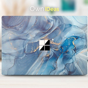 Surface Book 2 skin, marble texture customizable personalized gifts , Fits Surface Laptop 2, 3, 4, 5 & Surface Book 2, 3，15 inch 13 inch