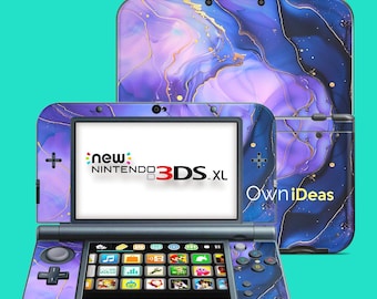 Custom Ds Vinyl Skin With Clear Case Purple Night Streamer Design Girlfriend Birthday Gift For New 3DS XL New 2DS XL New 3DS