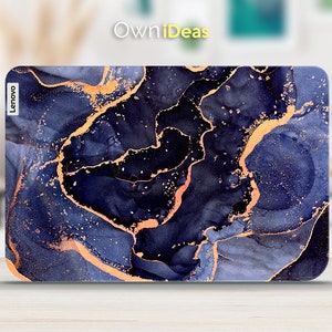 lenovo laptop skins ThinkBook skin Blue marble design personalized Customizable gift, Fits Yoga ThinkPad ThinkBook IdeaPad Legion Slim