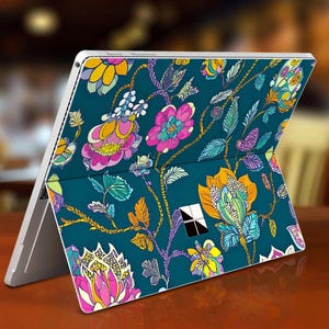 Surface Pro Stickers Unique Colorful Plant Design Personalized Gift for Surface Pro 9 8 7 6 5 4 3 X, Surface Go, Surface Go 2, Go 3