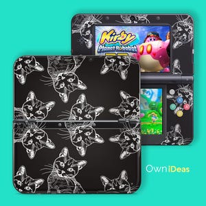 Custom Nintendo Ds Skin Black Kitten Pattern Children&#39;s Day Gift for 3Ds Xl 2Ds Xl New 3Ds Xl Dsi Xl