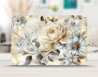Lenovo Legion Pro 5 Laptop Skin Retro Flower Design Personalized Customizable Gift for Yoga ThinkPad ThinkBook IdeaPad Legion Slim Series