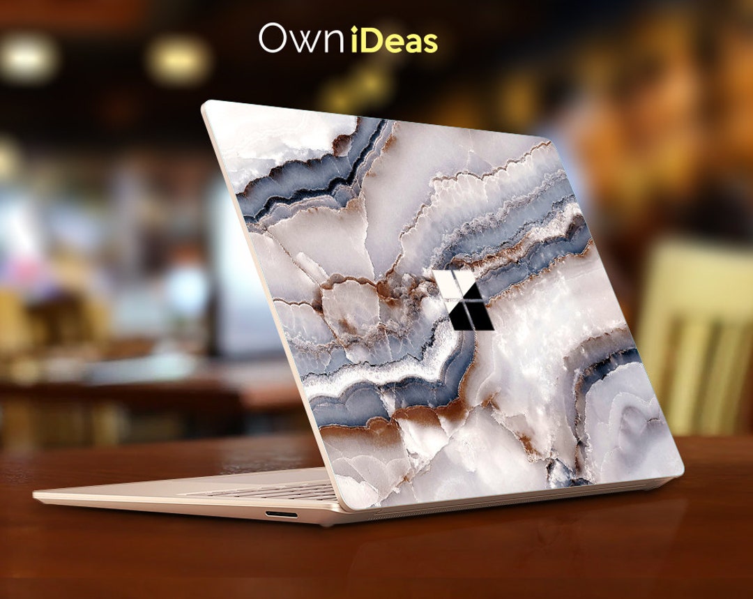 Microsoft Surface 2 Laptop Skin Marble Design Customizable Personalized ...