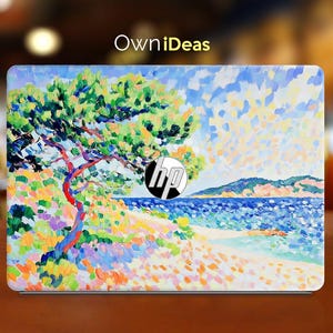 HP laptop sticker olieverfschilderij pointillisme ontwerp gepersonaliseerd cadeau voor Spectre Envy Pavilion Victus Omen Zbook Elite Probook-serie