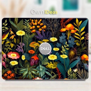 Dell Precision Decal Laptop Skin Beautiful Small Flower Design Personalized Gift For XPS Latitude Inspiron Vostro Alienware Precision Series