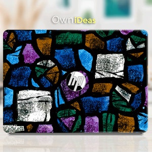 Hp Laptop Skin Abstrakte dunkle Art-Quadrat Gitter Design Aufkleber Personalisierte Geschenk passt Spectre Envy Pavilion Victus Omen Zbook Elite Probook