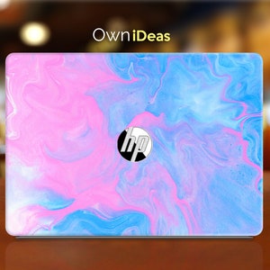 Hp Pavilion Skin, Blue Marble Texture,Customizable Gift,Fits Spectre, Envy, Pavilion, Victus, Omen, Hp Laptop, Zbook, Elite, Probook