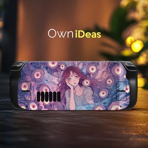 Steam Deck Sticker Weird Girl Design Vinyl Sticker Suitable for Steam Deck and Steam Deck Oled Clear Case