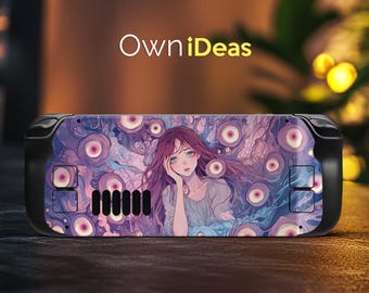 Steam Deck Sticker Weird Girl Design Vinyl Sticker Suitable for Steam Deck and Steam Deck Oled Clear Case