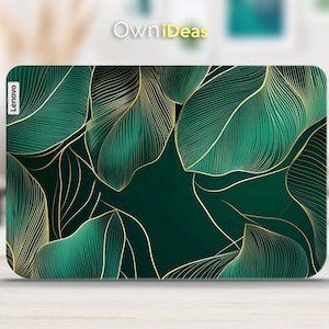 Lenovo Laptop Protective Sticker Green Leaf Pattern Vinyl Sticker for Yoga Thinkpad Thinkbook Ideapad Legion Slim Series