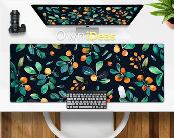 Einzigartige Obstbaum Design Schreibtisch Accessoires Schreibtisch Geschenke Mauspad Große RGB Licht Schreibtischunterlage Personalisierte Mausunterlage Benutzerdefiniertes Gaming Mauspad