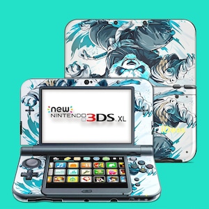 Nintendo 3Ds Transparent Protective Case with 3M Skins Fierce Panda Design Children&#39;s Gift 3Ds Xl 2Ds Xl 3Ds New 3Ds Dsi Xl Series