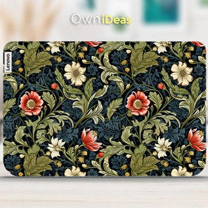 Lenovo Yoga Skin Convertible Laptop Green Aesthetic Flowers Personalized Customizable Gift Fits Yoga Thinkpad Thinkbook Ideapad Legion Slim
