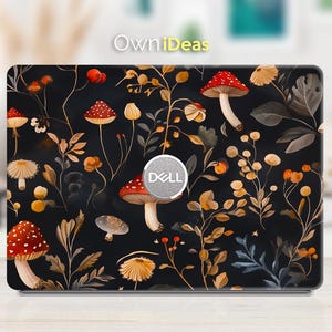 Dell Inspiron 7630 Laptop Decal Mushroom Design Personalized Gift Custom Decal for Xps Latitude Inspiron Vostro Alienware Precision Series