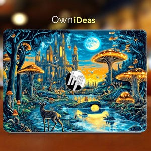HP Laptop Protective Film Brown Mushroom Forest Design Personalized Gift for Students for Spectre Pavilion Victus Omen Zbook Probook Series