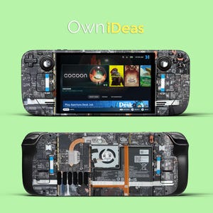 Steam Deck Clear Cover Internal Motherboard Design for Best Friends Vinyl Sticker Suitable for Steam Deck and Steam Deck Oled