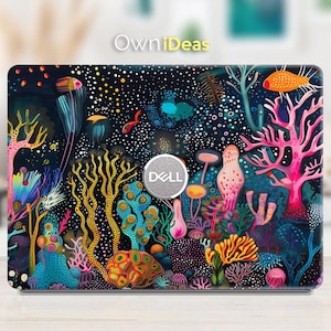 Dell Laptop Decal Unique Plant Design Personalized Gift for XPS Latitude Inspiron Vostro Alienware Precision G Series