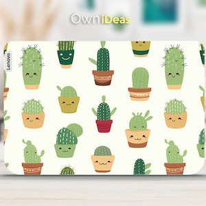 Ideapad Decal, Individualized Present, Customizable Vinyl Sticker, Unique Cactus Design Fits Yoga Thinkpad Thinkbook Ideapad Legion Slim