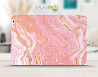 Lenovo ThinkPad T14s Laptop Decal Pink Marble Pattern Customizable Gift for Lenovo Yoga Thinkpad Thinkbook Ideapad Legion Slim Series